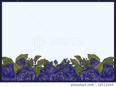 Antique rose background material handwritten material blue purple Antique rose background material handwritten material blue purple 58511059