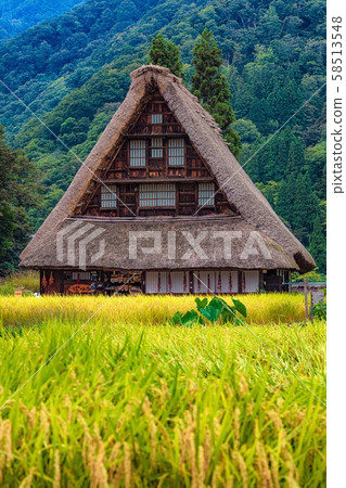 Gassho style village in Gokayama, Nanto City, Toyama Prefecture 58513548