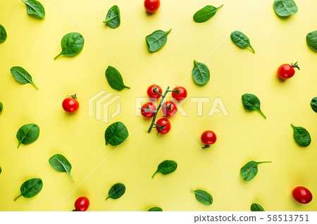 Spinach pattern background Spinach pattern background 58513751