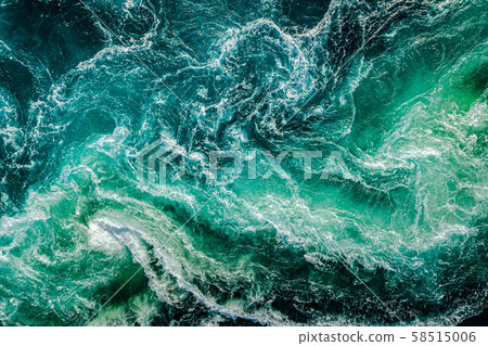 Waves of water of the river and the sea meet each Waves of water of the river and the sea meet each 58515006