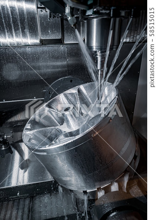 Metalworking CNC lathe milling machine. Cutting 58515015