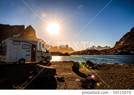 Family vacation travel RV, holiday trip in 58515079