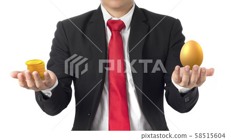 gold egg, gold, egg 58515604