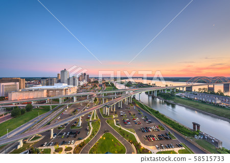 Memphis, Tennessee, USA aerial skyline Memphis, Tennessee, USA aerial skyline 58515733