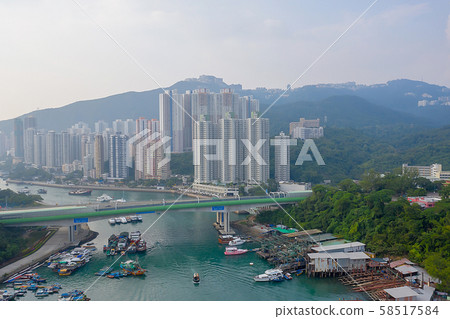 12 Oct 2019 Aerial view in Aberdeen Marina Club, 58517584