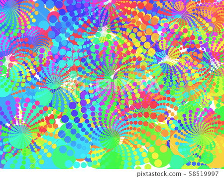 Multicolored abstract of object in white background Multicolored abstract of object in white background 58519997