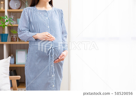 Pregnant women in room wear 58520056