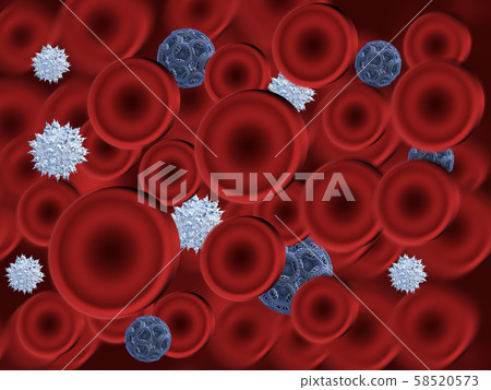 Red blood cells and viruses 58520573
