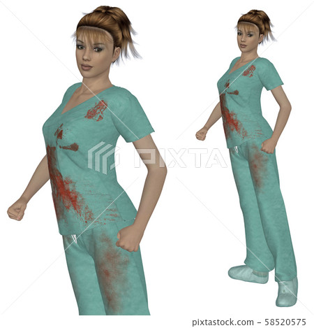 Nurse in scrubs 58520575