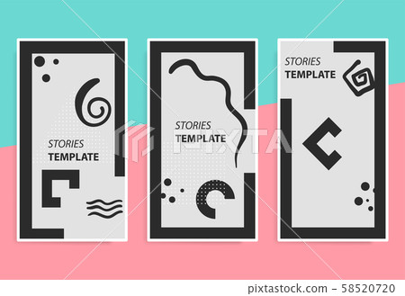 Stories template for mobile phone social background. Stories template for mobile phone social background. 58520720