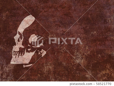 Textured human skull Textured human skull 58521770