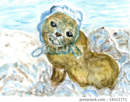 Seal entangled art Seal entangled art 58521771