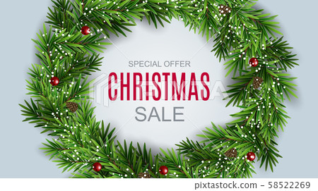 Abstract Vector Illustration Christmas Sale, Abstract Vector Illustration Christmas Sale, 58522269