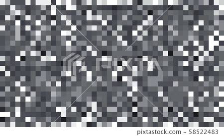 Abstract monochrome background. Texture with pixel square blocks. Mosaic pattern Abstract monochrome background. Texture with pixel square blocks. Mosaic pattern 58522483