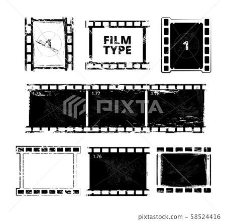 Film strip template. Vector pictures isolate Film strip template. Vector pictures isolate 58524416