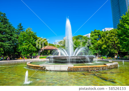 噴泉在東京日比谷公園 噴泉在東京日比谷公園 58526133