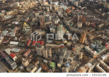 Kiev in Urkaine Drone photo of City center and sleeping areas Kiev in Urkaine Drone photo of City center and sleeping areas 58526186