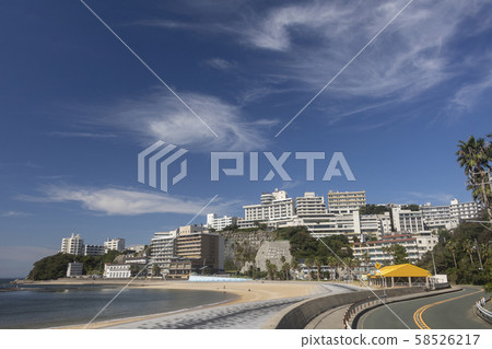 愛知縣蒲郡市的西浦溫泉風景 58526217