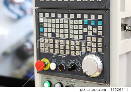 CNC control panel of metalworking machine CNC control panel of metalworking machine 58526444
