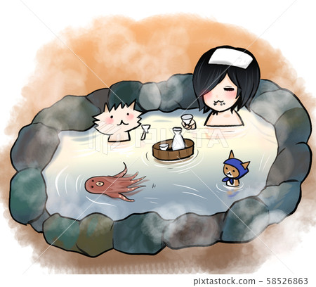 Drink and relax while staying in the hot spring Drink and relax while staying in the hot spring 58526863
