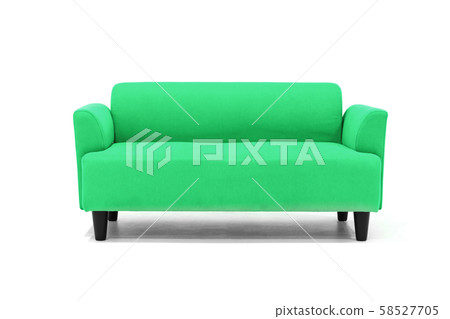 Scandinavian sofa white background modern design. 58527705