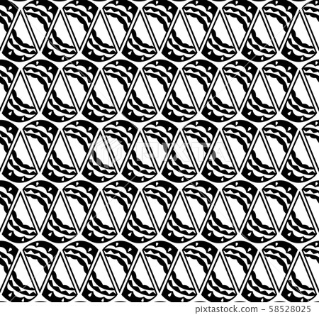 Vector seamless pattern. Black and white Repeating Vector seamless pattern. Black and white Repeating 58528025