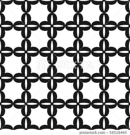 Vector seamless pattern. Black and white Repeating Vector seamless pattern. Black and white Repeating 58528465