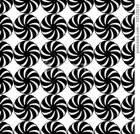 Vector seamless pattern. Black and white Repeating Vector seamless pattern. Black and white Repeating 58528819