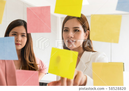 Creative Asian businesswoman in meeting workshop. Creative Asian businesswoman in meeting workshop. 58528820