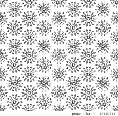 Seamless pattern line decoration abstract vector 58530143