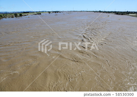 River inundation, flood image River inundation, flood image 58530300