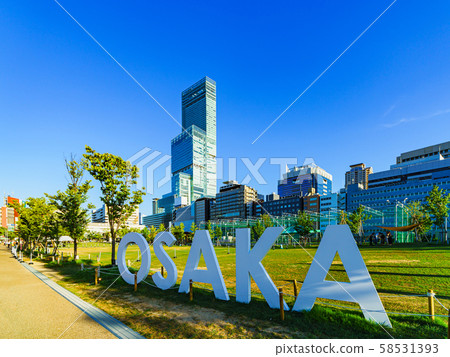 大阪圖像風景大阪南天王寺阿倍野Abuka Harukas藍天地標公園 58531393