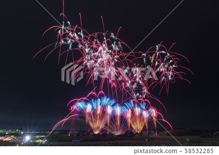 Joso City Fireworks Festival, Joso City, Ibaraki Prefecture Joso City Fireworks Festival, Joso City, Ibaraki Prefecture 58532285