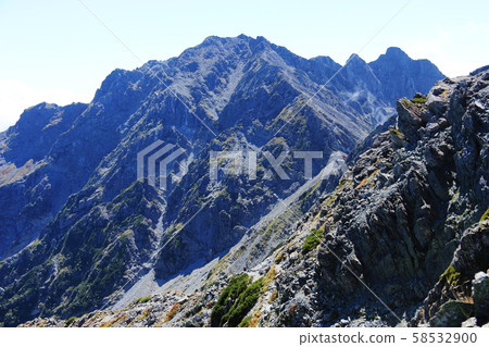 Northern Alps Longitudinal Crossing of the Hohotaka Mountains, Scenery from the summit of Kitahotakadake Northern Alps Longitudinal Crossing of the Hohotaka Mountains, Scenery from the summit of Kitahotakadake 58532900