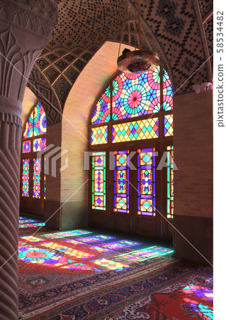 Interior of Nasir al-Mulk mosque (Pink mosque), Interior of Nasir al-Mulk mosque (Pink mosque), 58534482