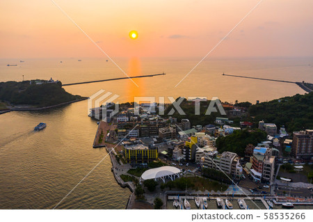 臺灣高雄旗津港灣景色Asia Kaohsiung Qijin Bay Landscape 臺灣高雄旗津港灣景色Asia Kaohsiung Qijin Bay Landscape 58535266