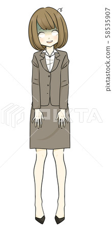 Suit-depressed woman-pale 58535907