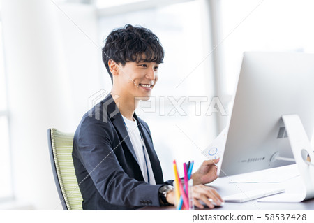 Businessman, office 58537428