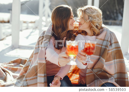 Mother witn daughter Mother witn daughter 58539503