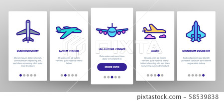 Aircraft Elements Vector Onboarding 58539838