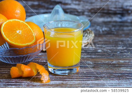 Fresh Orange juice background 58539925