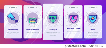 Healthy Cream Elements Vector Onboarding Healthy Cream Elements Vector Onboarding 58540137