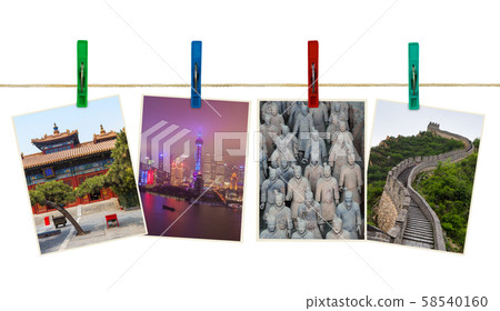 China images (my photos) on clothespins 58540160