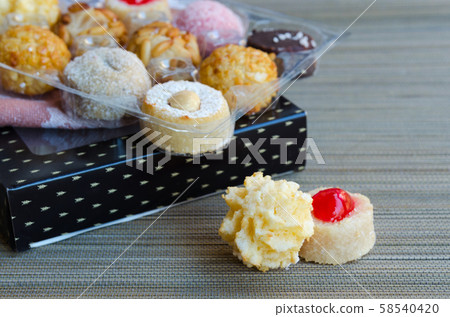 Catalan small cakes background. Catalan small cakes background. 58540420