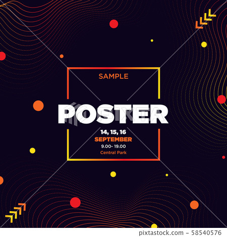 Colorful Gradient Background, template design 58540576