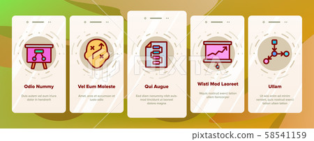 Planning Color Elements Vector Onboarding 58541159