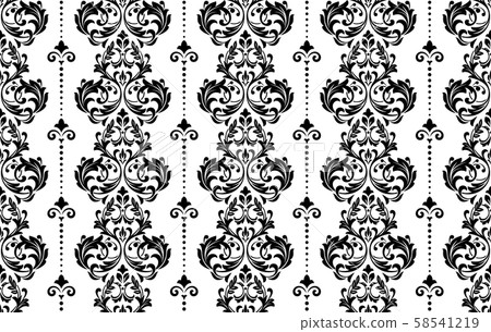 Wallpaper in the style of Baroque. Seamless 58541219
