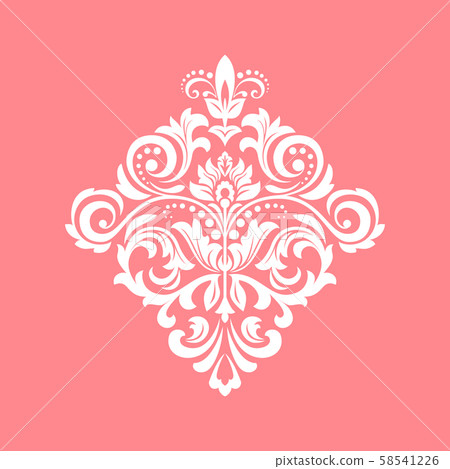 Damask graphic ornament. Floral design element. Damask graphic ornament. Floral design element. 58541226
