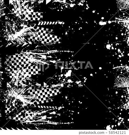 Black abstract grunge race background 58542121