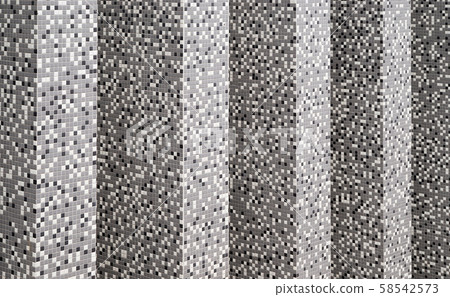 Black, grey and white mosaic tile wall Black, grey and white mosaic tile wall 58542573